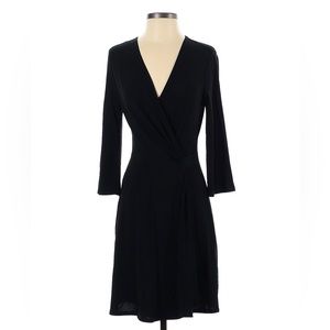 BCBG maxazria black wrap mini dress